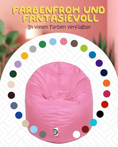 PATCH HOME 2-in-1 Sitzsack Sessel - Gaming Bean Bag mit Reißverschluss - Bereits befüllt… – Ansicht 6