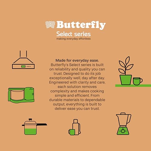 Image of Butterfly Crosta Grill 750W Sandwich Maker | German‑Engineered Non-stick Coated Plates | Crisp‑Core Heating Design | 1 Year Warranty