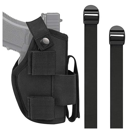 OTW Vehicle Holster Car Holster for Handgun Pistol Shotgun, Pistol, Revolver Car Holster with Magazine Slot and 2 Strap Mounts