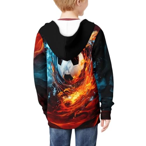 Image of Coloranimal Unisex Girls Boys Long Sleeve Casual Hoodies & Sweatshirts Tops Kids Zip Up Jacket Coat Age 6-16 Year