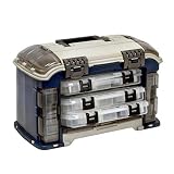 Plano Angled Tackle System with Three 3560 Stowaway Boxes, Fishing Tackle Storage, Premium Tackle Storage