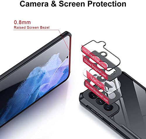 Image of RIGGEAR Xundd Back Cover Case for Samsung Galaxy S21 Plus (Armor|PC and TPU|Black)