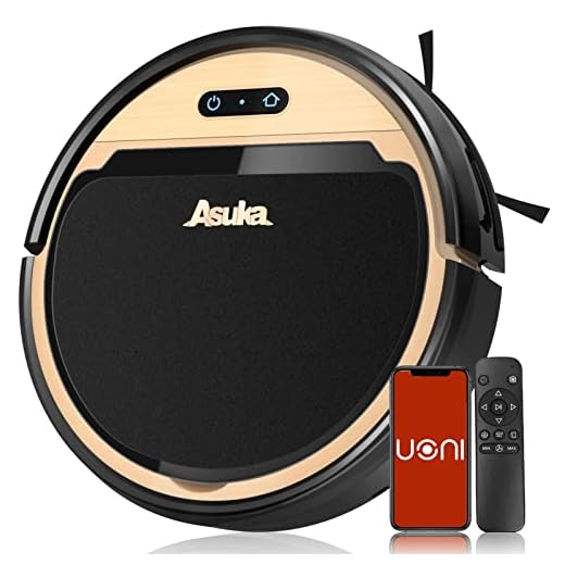 UONI Robot Vacuum Cleaner, Self-Charging Robotic Vacuum and mop, Strong Suction, Quiet Slim, Gyro Navigation, APP Remote Control, Ideal for Hard Floor, Pet Hair, Medium-Pile Carpet