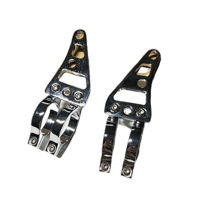 Soporte montaje barra luz y faro auxiliar para horquilla de moto