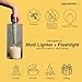USB Lighter Co. MOTLI Electric Arc Windproof Flameless USB Rechargeable Lighter with Flashlight & Safety Lock for Candle Camping BBQ Grill Gift Outdoors (Lavender)