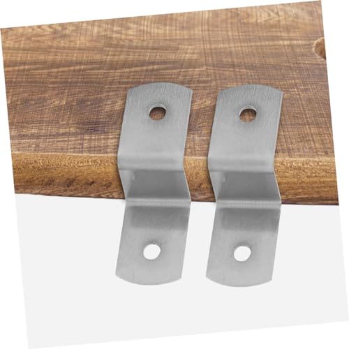 Image of 50pcs Corner Code Hardware Hook Z Offset Clips Picture Frame Corner Brackets Z Clips Z Bracket Canvas Clips Spacers Fastener Framing Brackets Corners Trim Clips Hang Iron Silver