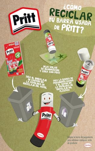 Miniatura 9 de Pritt Barra Adhesiva, Pegamento Infantil Seguro Para Niños Para Hacer Manualidades, Cola Universal De Adhesión Fuerte Para Estuche Escolar Y Oficina, 15x43 G Pritt Stick