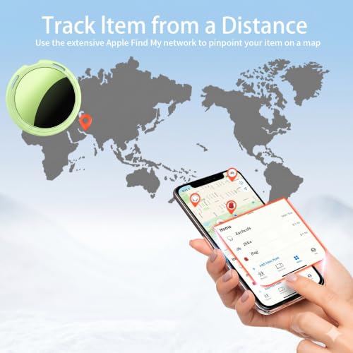 Image of 2 Pack Tracker Tags [Apple MFi Certified] Pair with Apple Find My (iOS Only) Bluetooth Air Smart Tags Key Finder Item Locator Waterproof Finder Worldwide Tracking for Pets Wallet Backpack Dogs Luggage