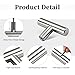 Gobrico 10 Pack Single Hole Cabinet Knobs, Brushed Nickel Kitchen Cabinet Handles, Satin Nickel Stainless Steel Drawer Knob, Overall Length 2
