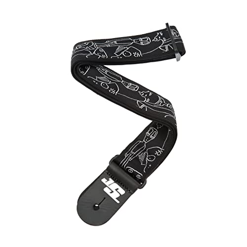 Sangle de guitare anti fatigue en nylon souple ajustable