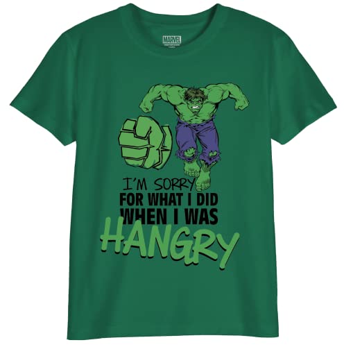 Marvel Bomarcots192 Camiseta, Verde Botella, 8 Años para Niños