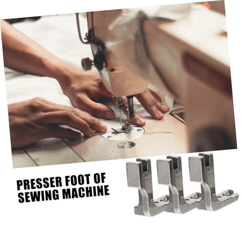 ibasenice juego 3 pies prensatelas de acero inoxidable para máquina de coser miniatura 7