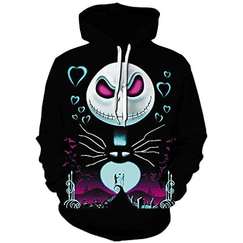 Autumn Night Nightmare Before Christmas Jack Skelington Hoodie 3D Printing Fashion Unisex Clothing Hoodie Sweatshirt Cover
