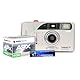 AgfaPhoto Analogkamera Compact FF motorisierter Filmtransport, Blitz, für 35mm Farb- und Schwarz/Weiß-Filme, inkl. Trageschlaufe, Kamerabeutel, Batterie und AgfaPhoto APX 400 S/W Film.