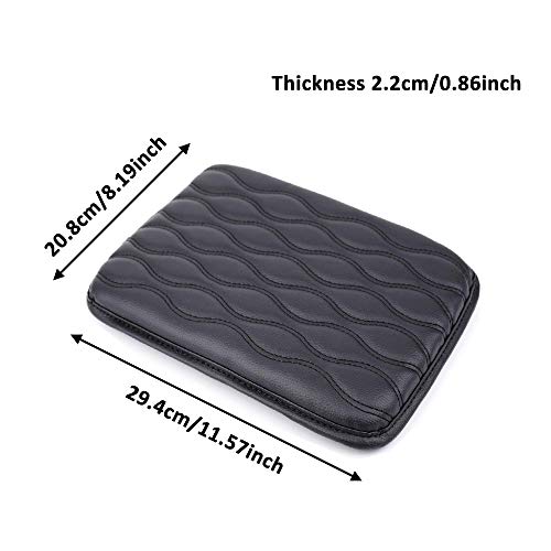 ACODABLEM Auto Center Console Pad, Universal PU Leather Auto Armrest Cushion Pads, Waterproof Center Console Box Armrest Protector Perfect for Most Vehicle SUV Truck (Grey)