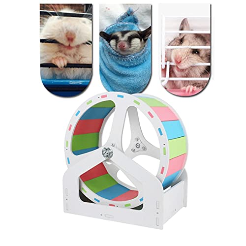 Roue d'exercice de course pour hamster nain avec spinner de jeu ajustable