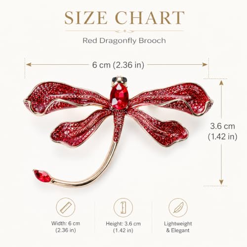 Image of Fashion Dragonfly Booch Pin Jewelry Gift for Women