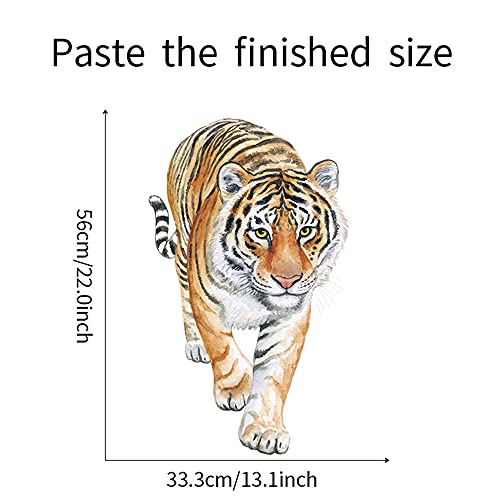 Vinilo decorativo de pared tigre ROFARSO removible miniatura 5