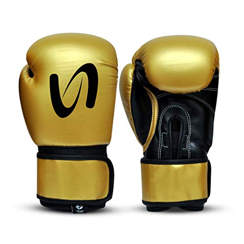 Ufg Kids Classic Boxing Gloves - Boxing Mma Muay Thai Training & Bag Work (Gold, 4 Oz) #TOP2