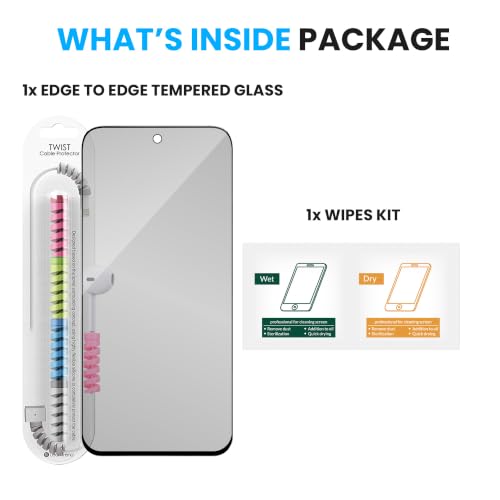 Image of ArmourPro Anti Glare Matte Tempered Glass for Realme 16x, Anti Fingerprint Screen Protector, 9H Scratch Resistant, Smooth Touch, Easy Installation Kit with Cable Protector