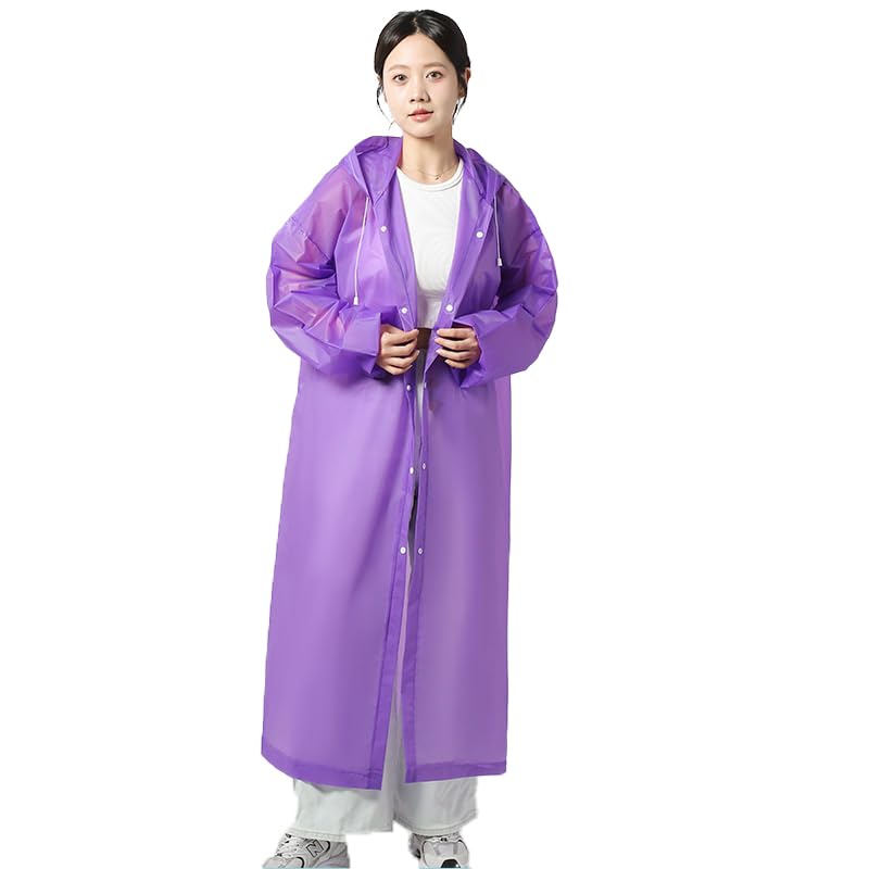 cotson ;lasting wear in every pair EVA Waterproof Unisex Rain Coat Hooded Full Sleeves Outdoor Men, Women, Boys & Girls Rainwear Poncho Raincoat for Camping, Hiking & Travelling-picture-46