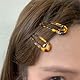 Vintage Leopard Print Hair Clip Leopardenmuster Haarspangen Damen Haarklammer Leoparden Haarspange Haarnadeln Haarschmuck Bernsteinfarbene Haarclips Mädchen Hair Accessoires Haarclip Haarklammern,8pcs