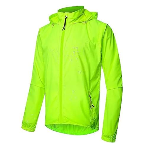 CLMETHE Herren-Radsport-Laufjacken, 2-in-1, durchgehender Reißverschluss,...