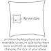 Pillow Perfect Pompeii Solid Indoor/Outdoor Throw Pillow Plush Fill, Weather and Fade Resistant, Throw - 18.5