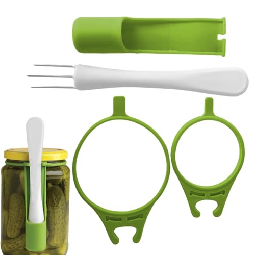 Pickle Jar Fork - Pickle Grabber Tool for Jar | Condiment Fork for Pickle Jar | Multifunction Pickle Picker | Long Handle Olive Fork Grabbing Tool | Food Grabber Pickle Accessories for Home Restauran
