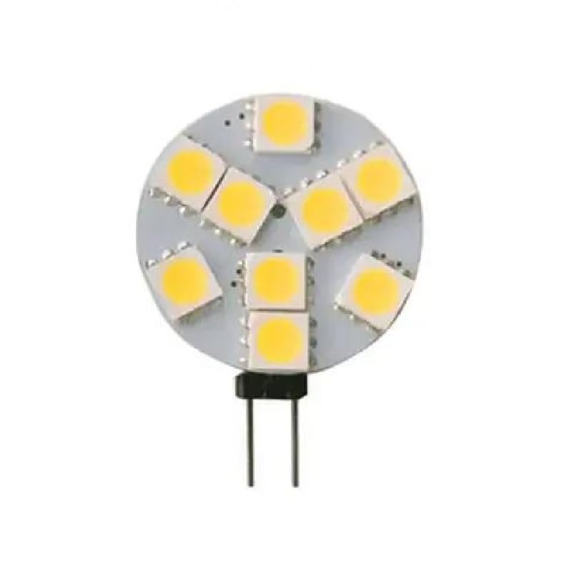 WYLIELAMSH DC12V LED G4 Round Spotlight Bulb 2W 3W 5050 15/24leds No Flicker Range Hood Lights Replace 20W Halogen Lamp,Cool White,2W