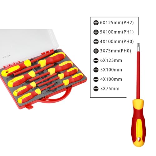 Tournevis électricien à tête interchangeable et solide ensemble multifonction - 4