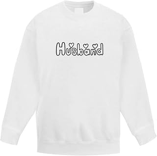 Azeeda 'Husband Text' Kid's Sweatshirt/Jumper (12-13 Years) (KW00028079)