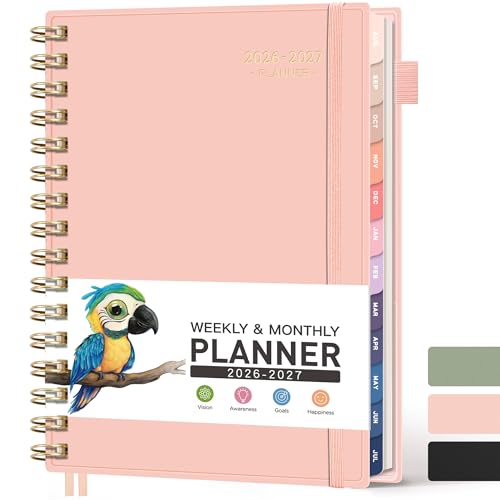 RETTACY Academic Diary 2026-2027 A5 Weekly Planner Teacher Planner Pink
