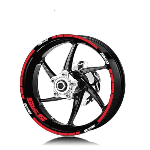 Autocollants réfléchissants Suzuki SV650S liserés de roue moto Style 2