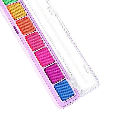 Fiocias 3x Face Body Paint Paleta de Pintura Facial Luminosa Alta Saturação Brilha No Escuro 9 Cores