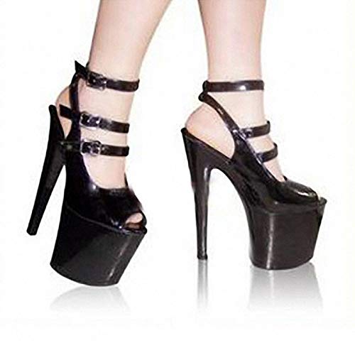 Women's Heels High Heels 20 cm Comfortable Waterproof Women's Shoes with Platform and Roman Sandals4