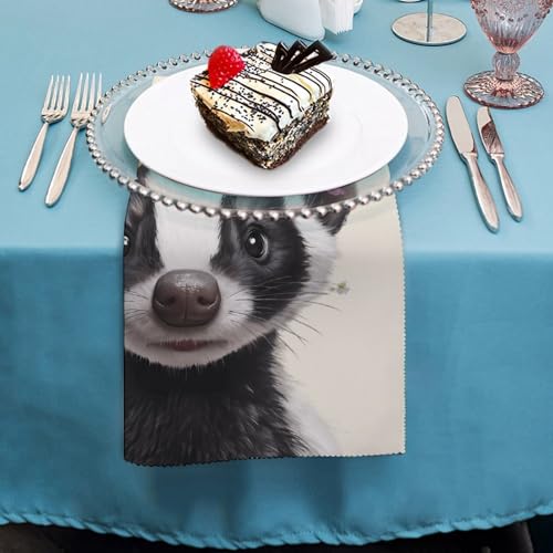 Servilleta de mesa de Skunk original, el detalle ideal para bodas temáticas y celebraciones 5