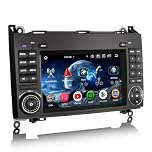 Erisin 8-Core 4GB+64GB 7 pollici Android 14 Autoradio 2 Din GPS Navigatore per Mercedes Classe A/B W169 W245 Viano Sprinter Vito VW Crafte CarPlay Android Auto WiFi DSP DAB+ OBD2 USB FM RDS Canbus SWC