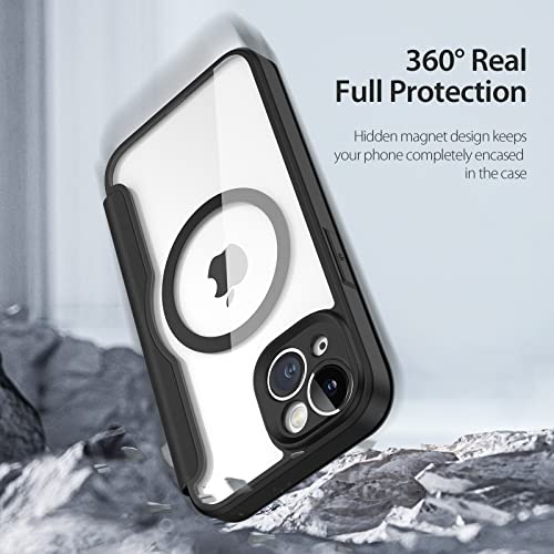 Algasan DUX DUCIS Capa carteira de carregamento sem fio magnética forte para iPhone 14/13 compatível