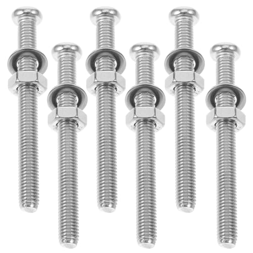 Milisten Tornillos de Repuesto para Escaleras de Piscina Desmontables, 6 Piezas de Acero Inoxidable, Fijaciones para Escalones y Accesorios para Mantenimiento de Piscina