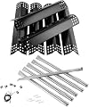 BBQration Grill Parts for Nexgrill Deluxe 6-Burner 720-0896B 720-0896E 720-0896C 720-0896X, Heat Shield Flame Tamer and Burner Kit for Nexgrill Replacement Parts 6 Burner 720-0896B