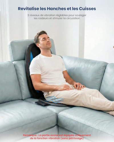 Comfier Masseur de Dos Shiatsu avec Chaleur- fauteuils massage&siège massant pour le soulagement complet de la fatigue, masseur de corps électrique, Cadeau Homme&Femme – vue 6