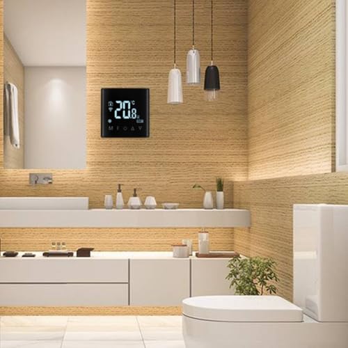 Régulateur de Température WiFi climatisation connectée Tuya noir