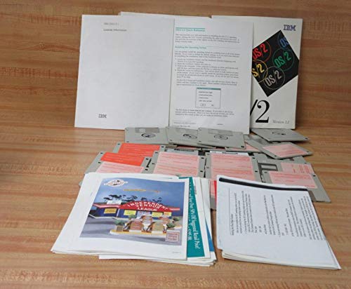 കഴിഞ്ഞുview of the IBM OS/2 2.1 product contents, including floppy disks, manuals, and other documentation.
