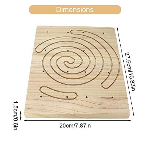 Image of Litewoo Rabbit Scratch Board Foot Pad Mat Chew Toy Grinding Claws Teeth Natural Wood for Small Animal Rabbit Hamster Chinchilla Guinea Pig Ferret Gerbil Bunny Rat Cage Accessories (A)