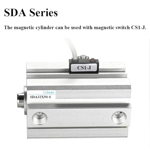 Cilindro neumático de doble efecto compacto SDA 32mm carrera 25mm 5