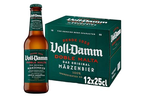 Voll-Damm Cerveza - Paquete de 12 x 250 ml - Total: 3000 ml