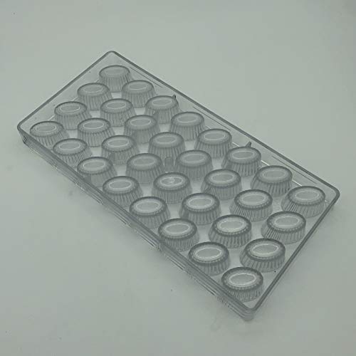 32 Cavities Professional Chocolate Mold Oval Flower Pot Shape Polycarbonate Candy Mould #TOP6