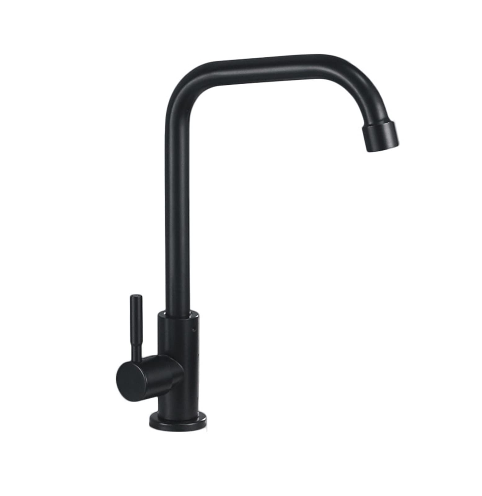 Robinet d'évier en acier inoxydable 304 noir mat de qualité supérieure