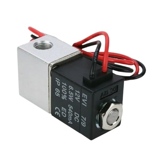 Électrovanne 1/8 24V de précision en aluminium durable normalement fermée